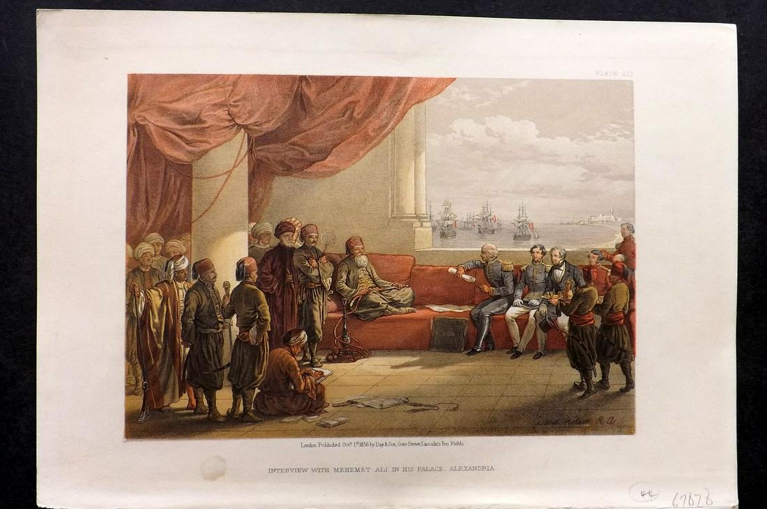 Roberts, David 1856 Print. Interview with Mehemet Ali (1 of 2)