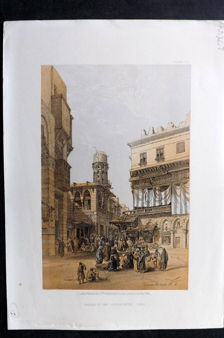 Roberts, David 1856 Print. Bazaar of Coppersmiths 230 (1 of 2)
