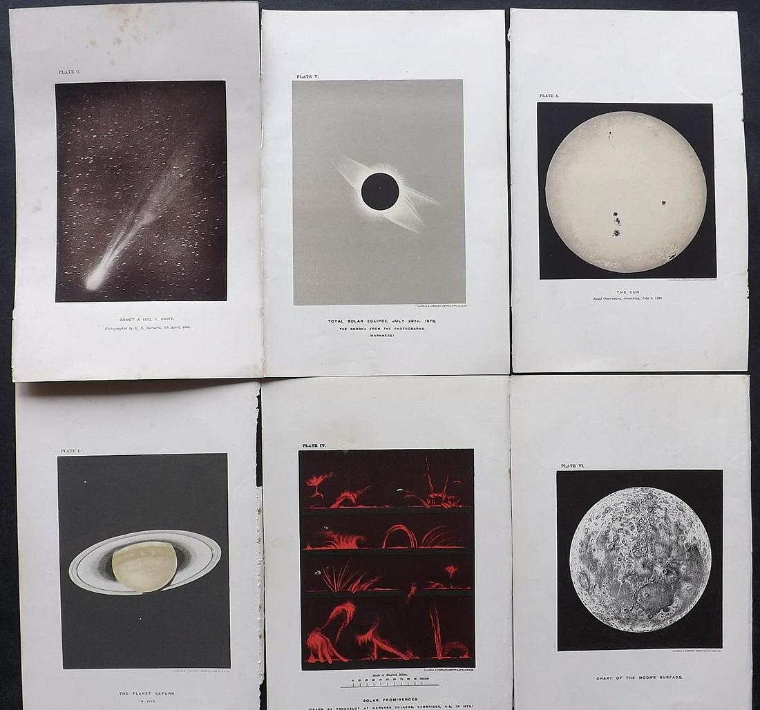 Ball, Robert 1901 Lot of 6 Astronomy Celestial Prints (1 of 2)