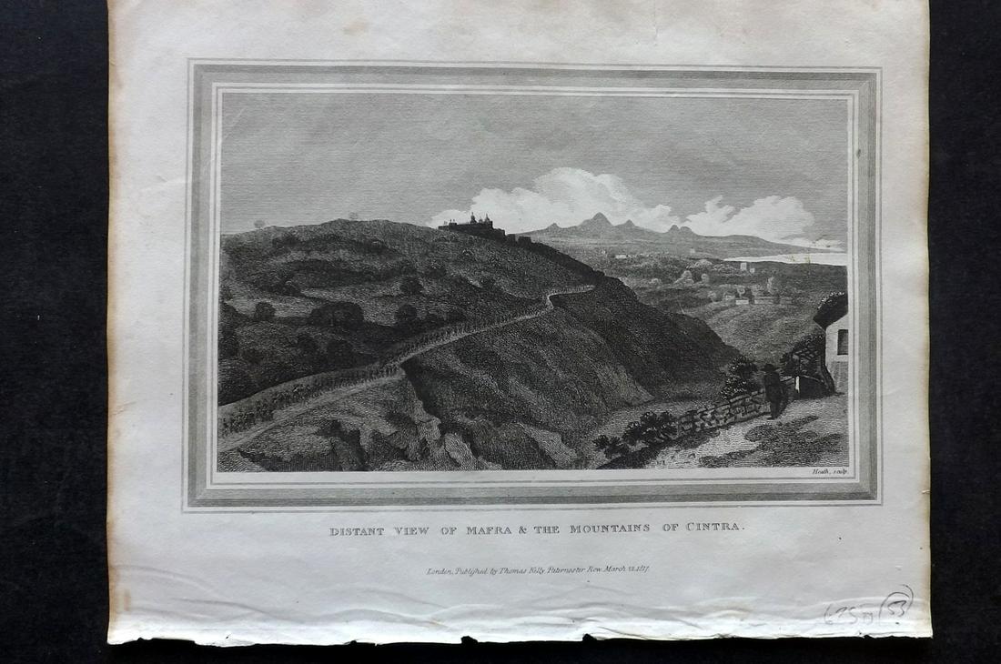 Kelly, Christopher 1816 Print. Mafra & Cintra, Portugal (1 of 2)