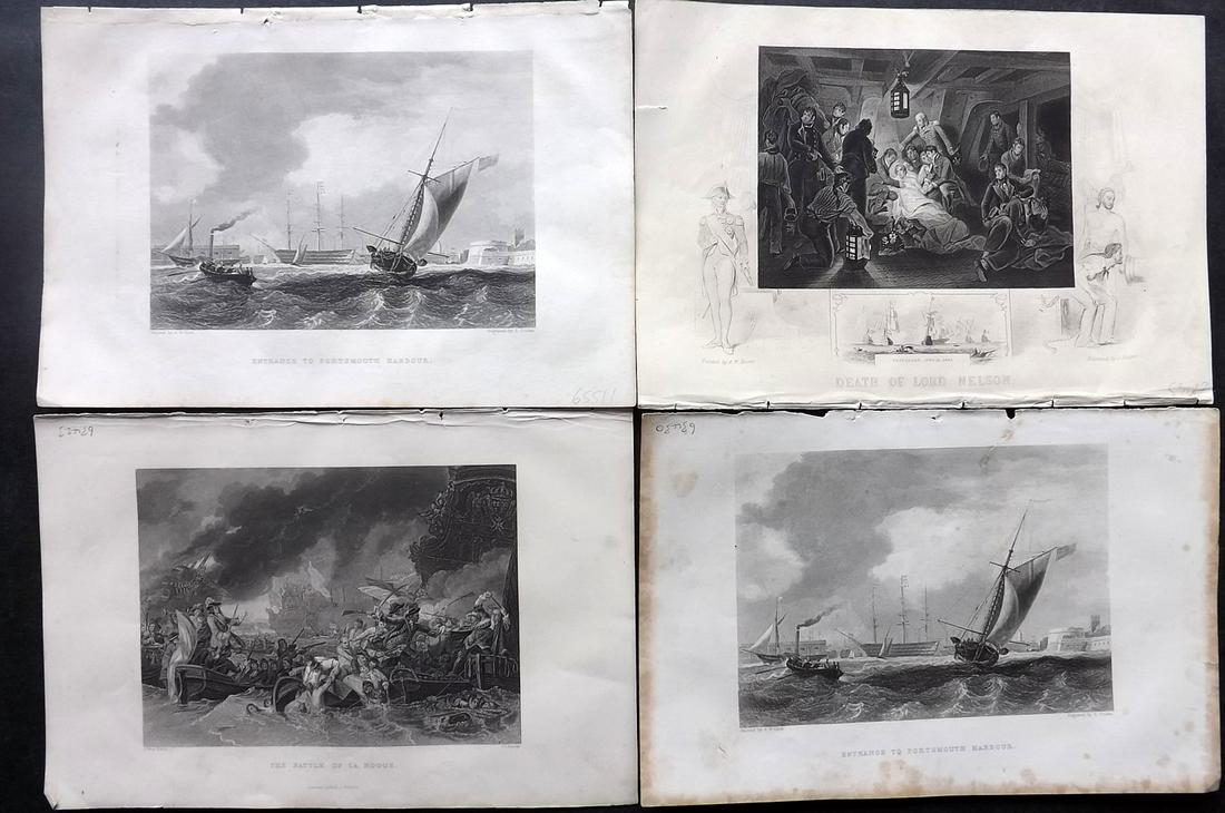 Naval, Ships 19th Cent. Mixed Lot of 4 (1 of 2)