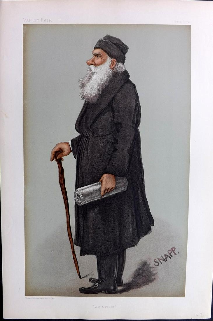 Vanity Fair Print 1901 Leo Tolstoy, Literary Russia (1 of 1)