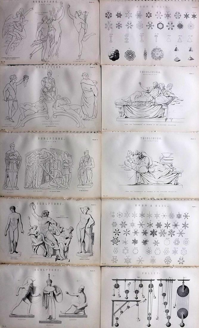 Nat. Encyclo. 1890's Lot of 10 Science & Tech Prints: Woodblocks and/or Steel Engravings Published 1891-1901 by William Mackenzie, London for "The National Encyclopedia: A dictionary of Universal Knowledge" Paper Size: 9.5 x 6 inch (24 x 16cm) Good Condi