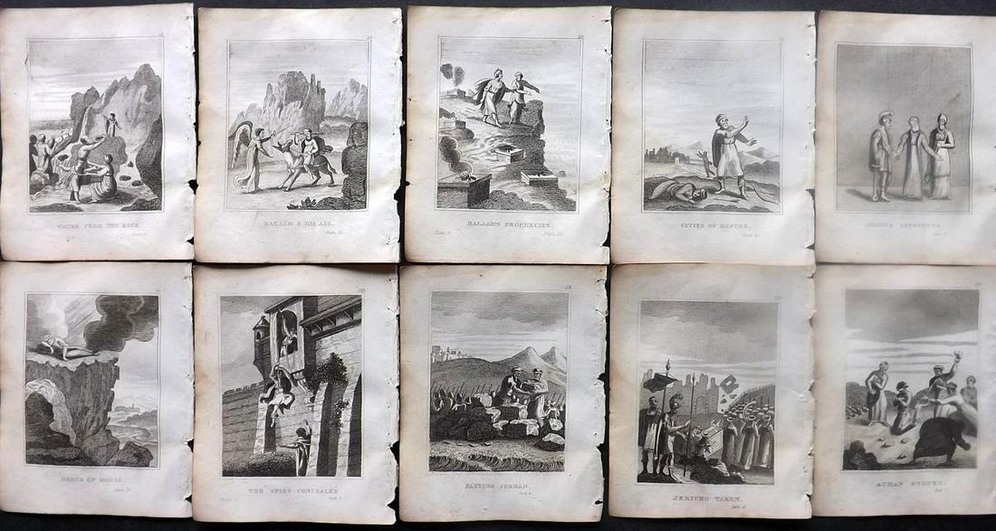 Watkins, I.B. C1825 Lot of 10 Miniature Religious Prints (1 of 2)