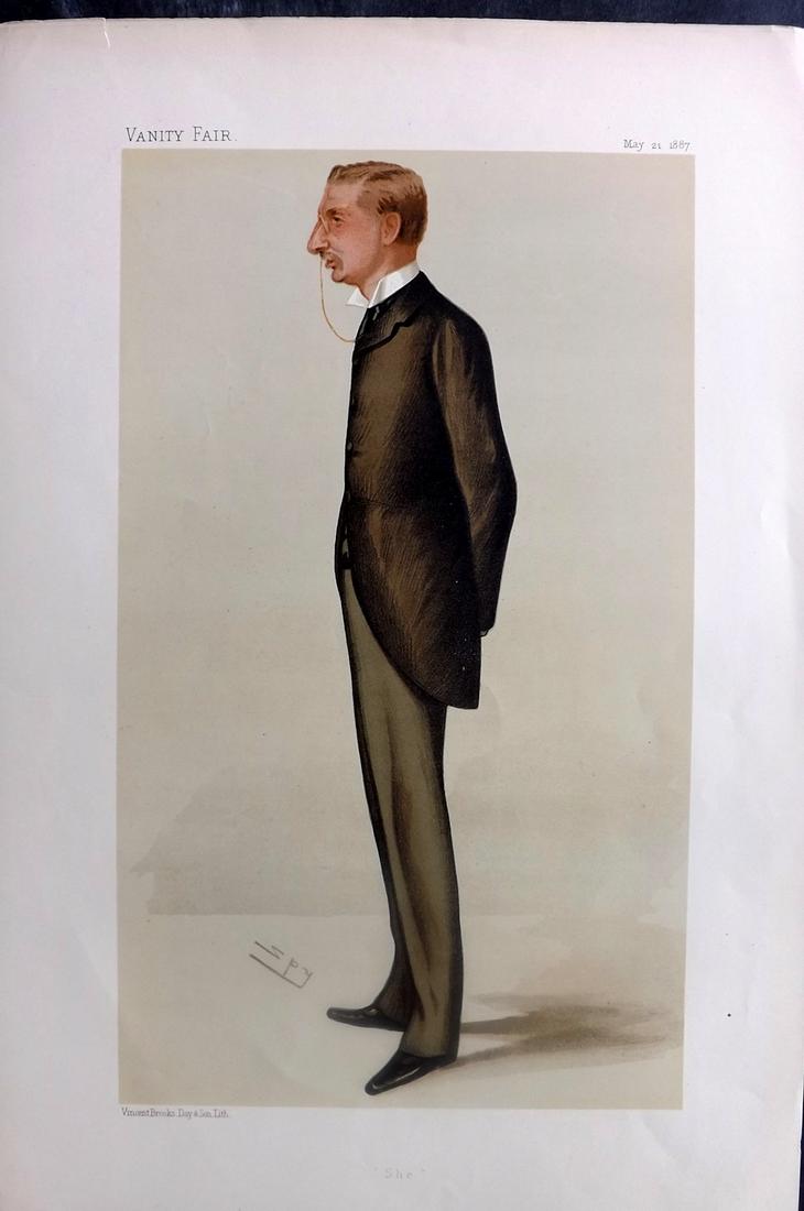 Vanity Fair Print 1887 Henry Rider Haggard, Literary (1 of 1)