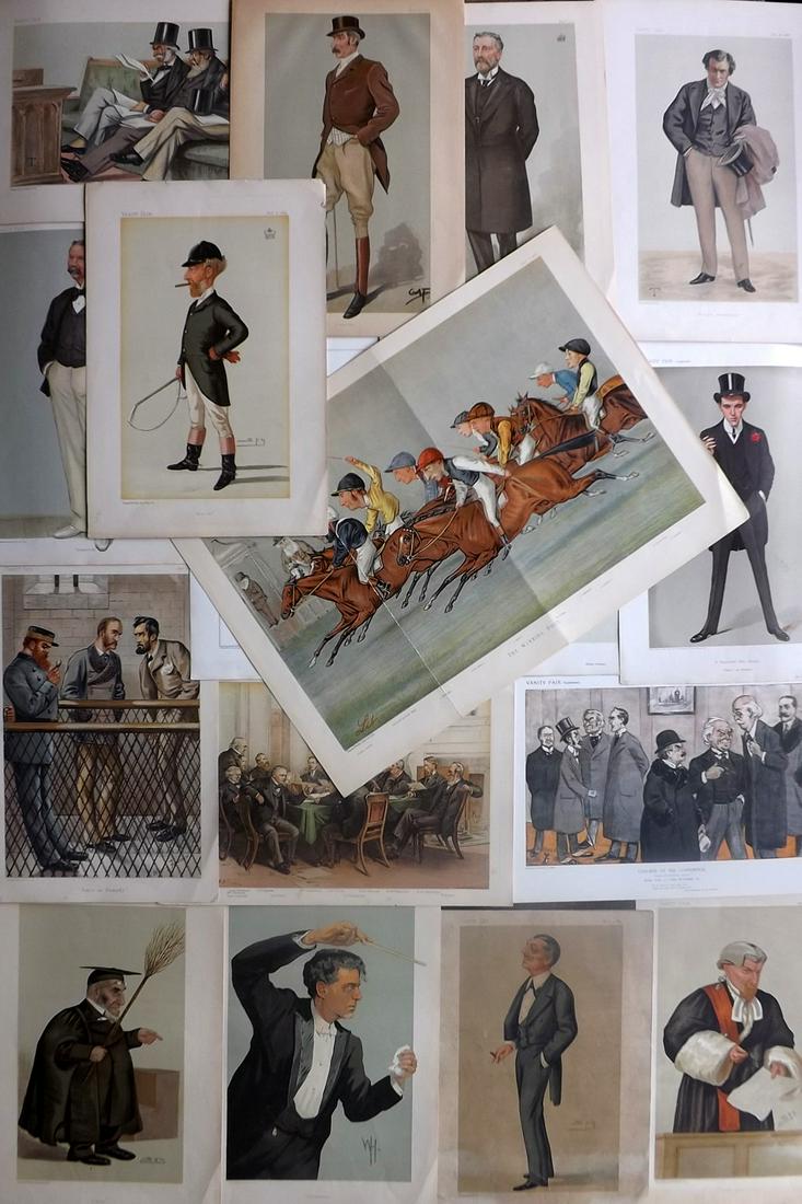 Vanity Fair Prints 19th Cent. Good Mixed Lot of 17 (1 of 9)