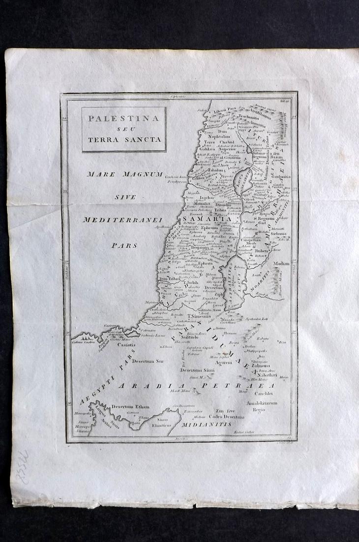 Cellarius & Patrick 1816 Map. Palestine (1 of 2)