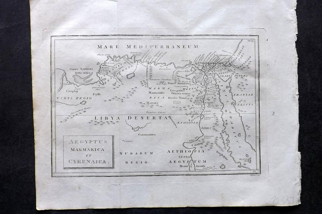 Cellarius & Patrick 1816 Map. Egypt, North Africa (1 of 2)