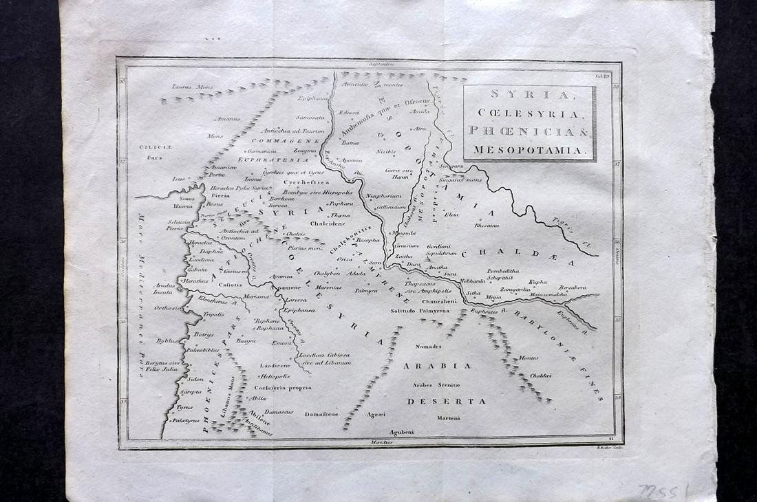 Cellarius & Patrick 1816 Map. Syria & Holy Land (1 of 2)