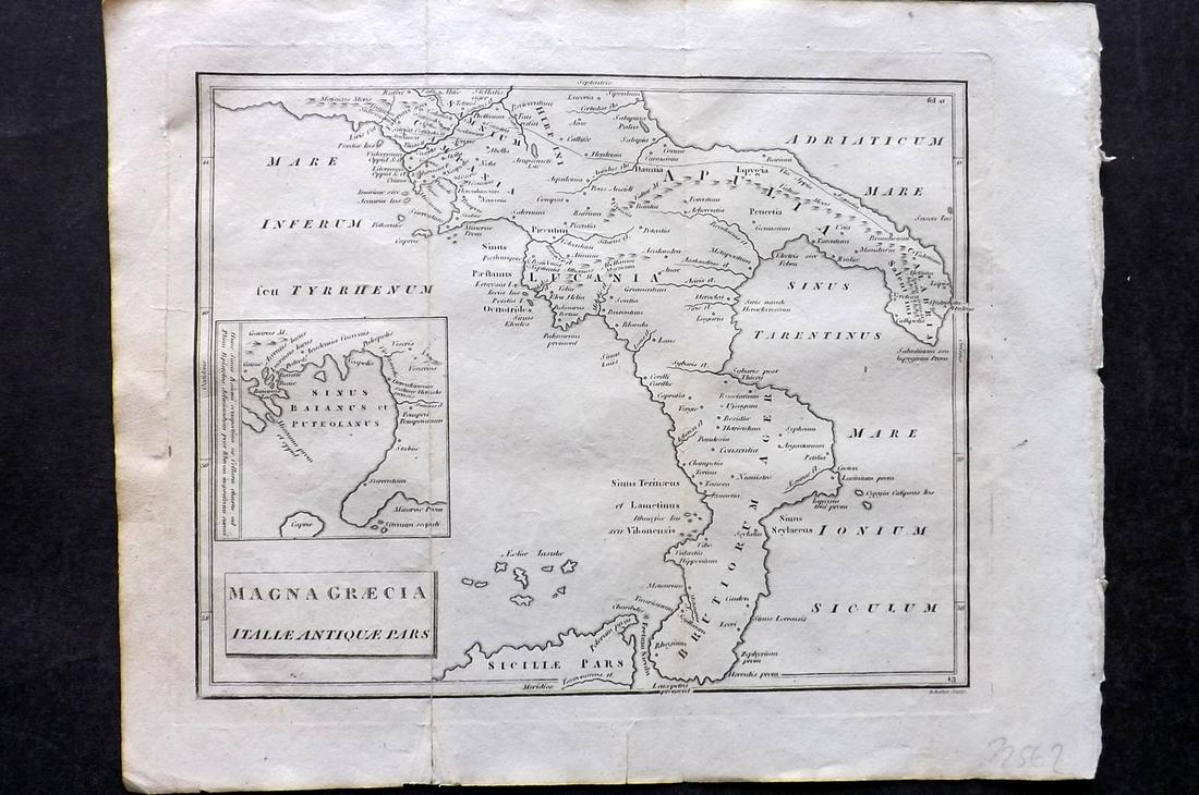 Cellarius & Patrick 1816 Map. Magna Graecia. South Italy (1 of 2)