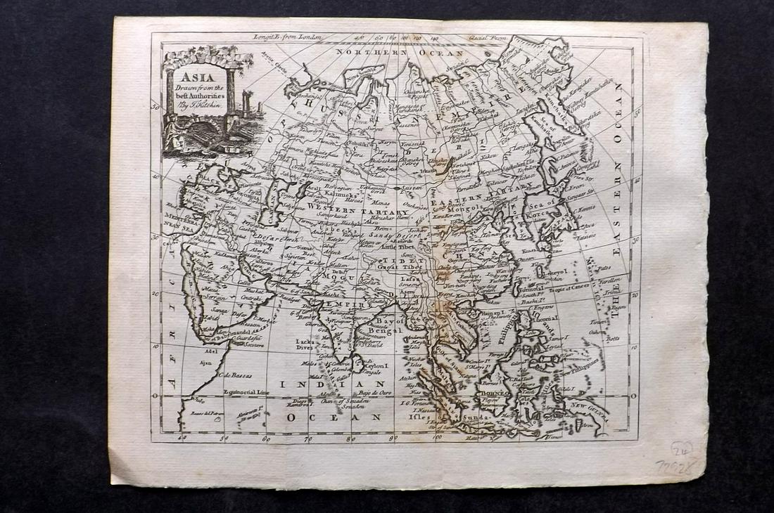 Guthrie & Kitchin 1782 Map. Asia (1 of 2)