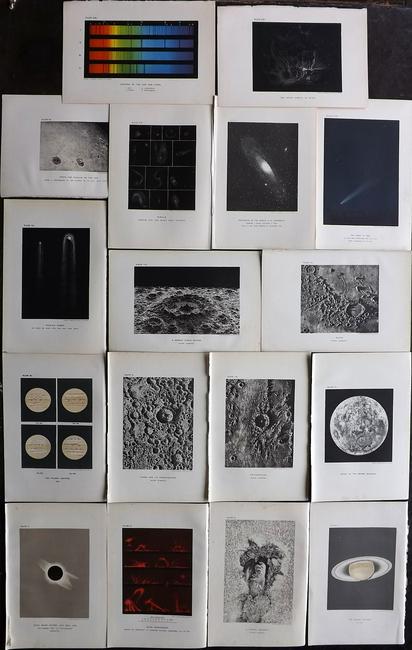 Ball, Robert 1893 Lot 17 Astronomy Prints. Celestial: Lithographs Published 1893, London for "The Story of the Heavens" by Sir Robert Stawell Ball. Paper Size: 9 x 6 inch (23 x 15cm) Minor margin toning in parts. Good condition