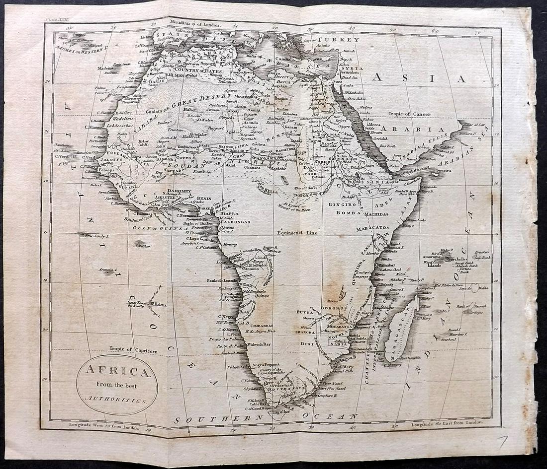Guthrie, William 1805 Map. Africa (1 of 2)
