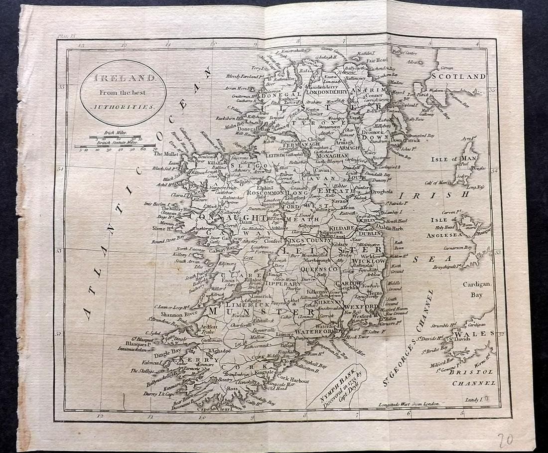 Guthrie, William 1805 Map. Ireland (1 of 2)