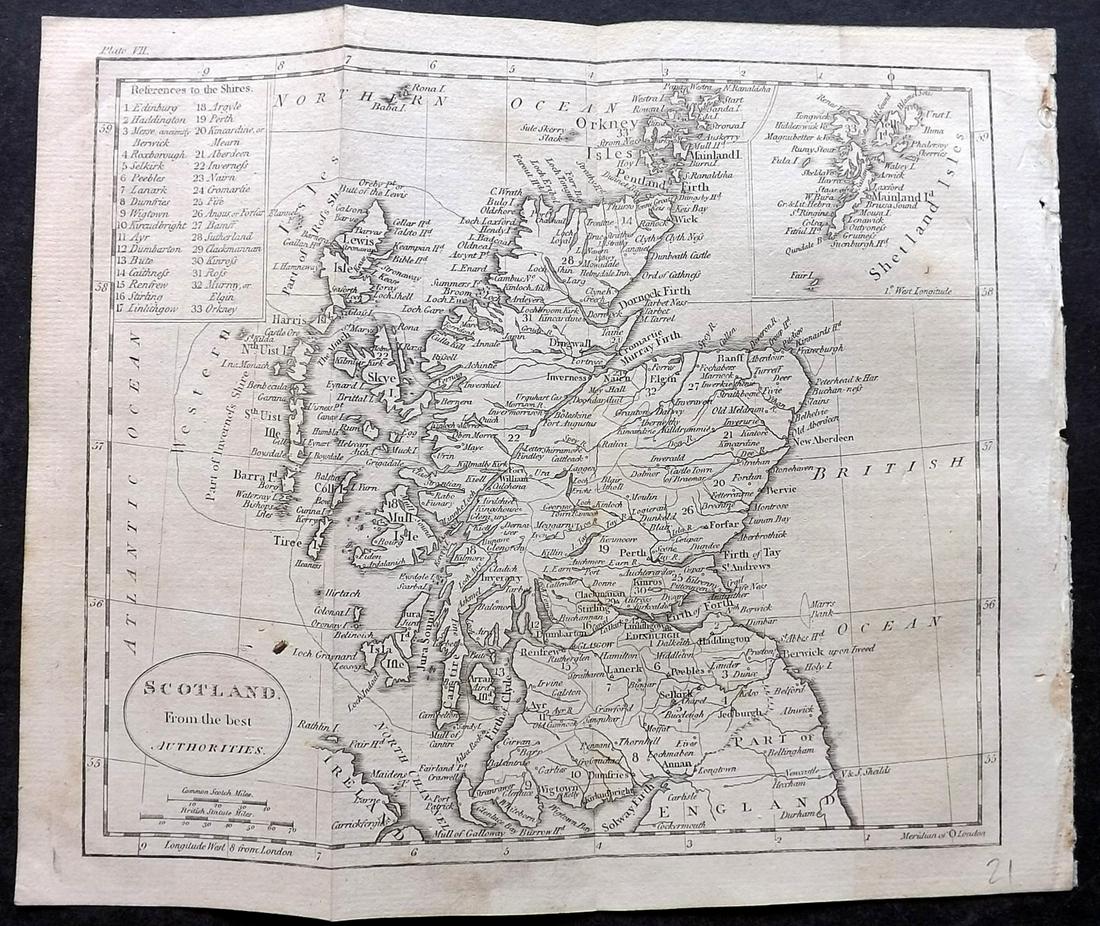 Guthrie, William 1805 Map. Scotland (1 of 2)