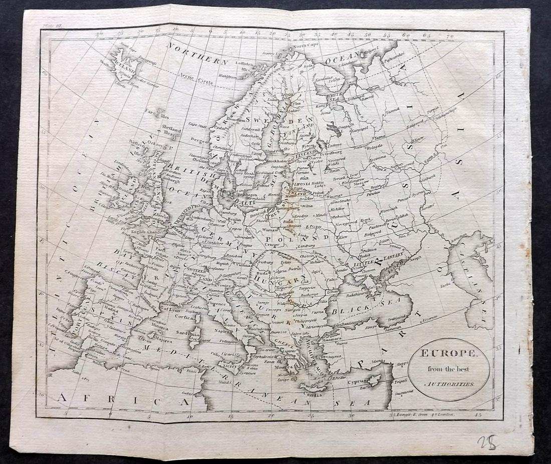 Guthrie, William 1805 Map. Europe (1 of 2)