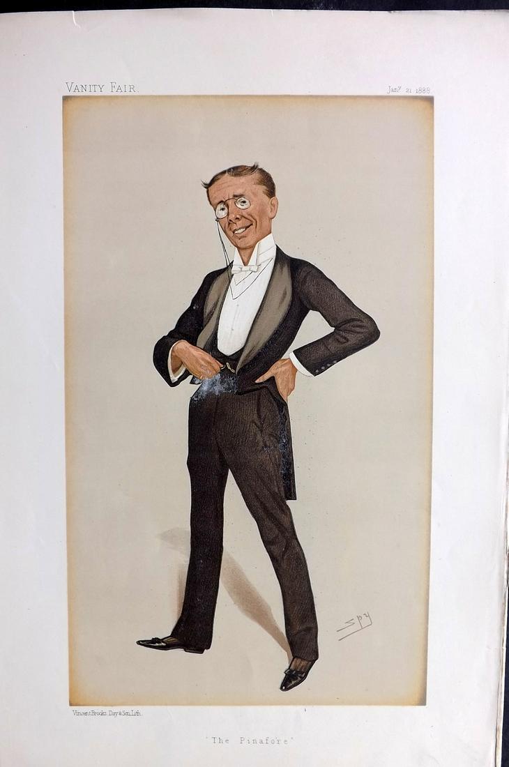 Vanity Fair Print 1888 George Grossmith, Gilbert & Sullivan Theatre (1 of 1)
