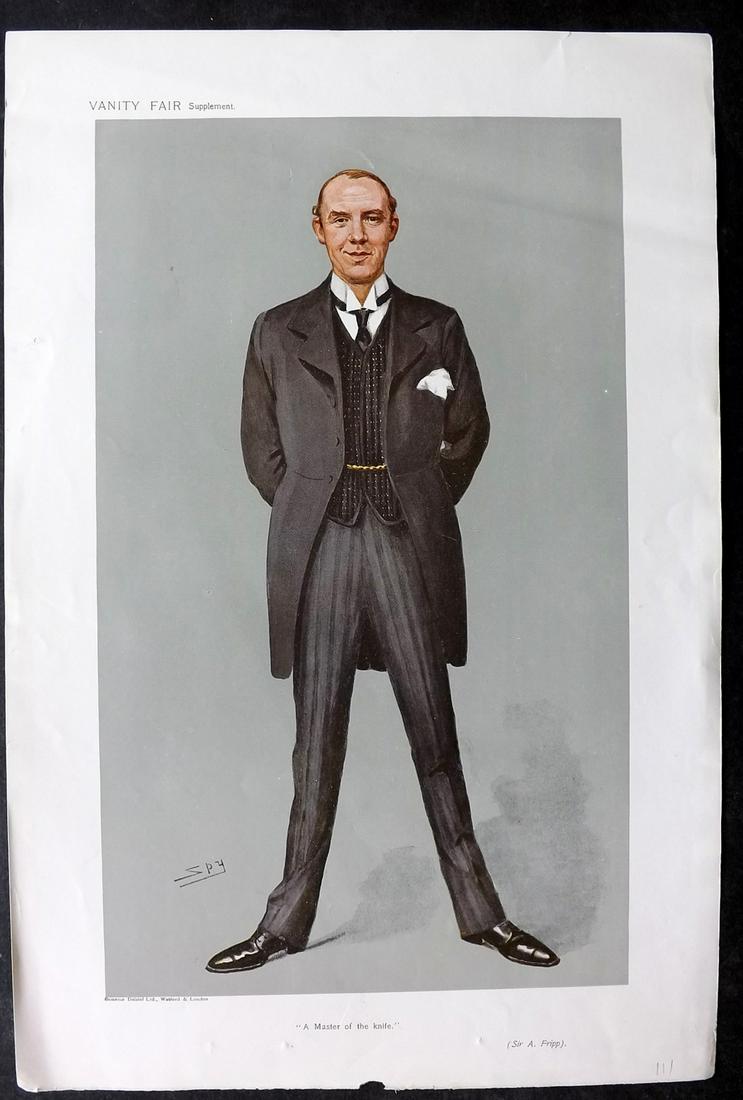 Vanity Fair Print 1907 Alfred Fripp, Kings Surgeon (1 of 1)