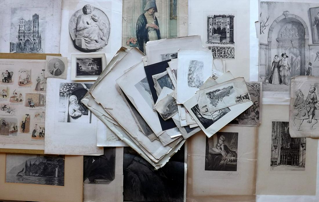 Mixed Prints 18th-19th Cent. Lot of 70 (1 of 7)