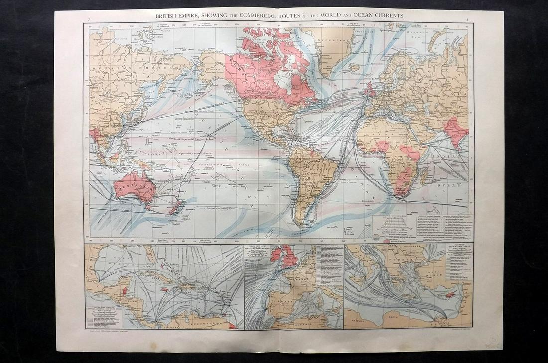 Universal Atlas 1893 LG Map. British Empire (1 of 2)