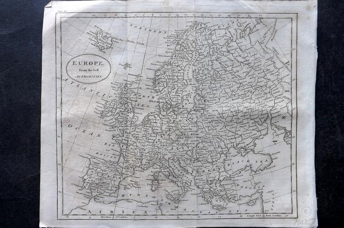 Guthrie, William 1812 Map. Europe (1 of 2)