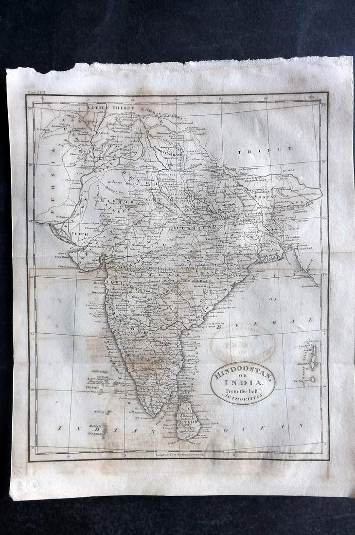 Guthrie, William 1812 Map. India (1 of 2)