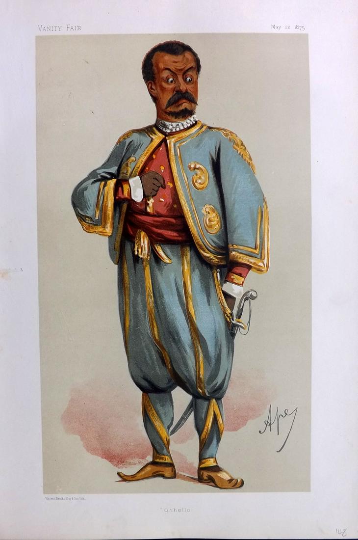 Vanity Fair Print 1875 Tommaso Salvini, Theater (1 of 1)