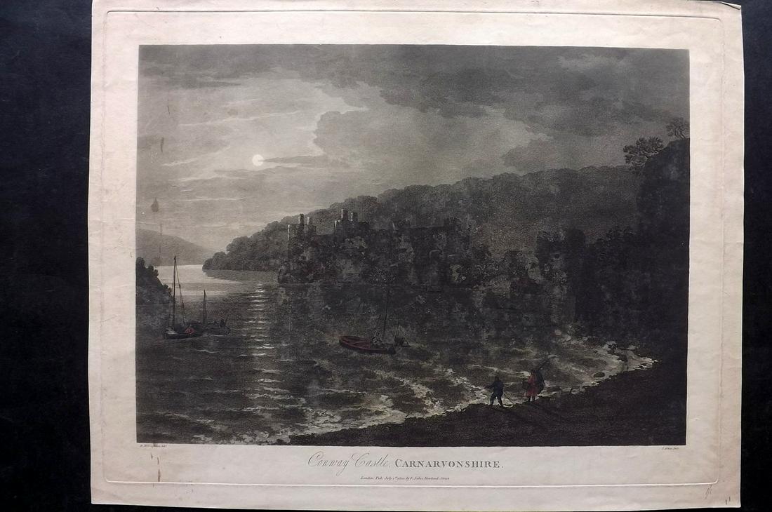 Alken after Broughton 1796 LG Print. Conway Castle, Wales (1 of 2)