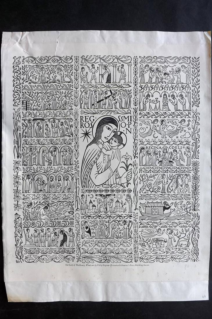 Hagreen, Philip C1925 LG Folio Print. Our Lady of the Rosary (1 of 2)