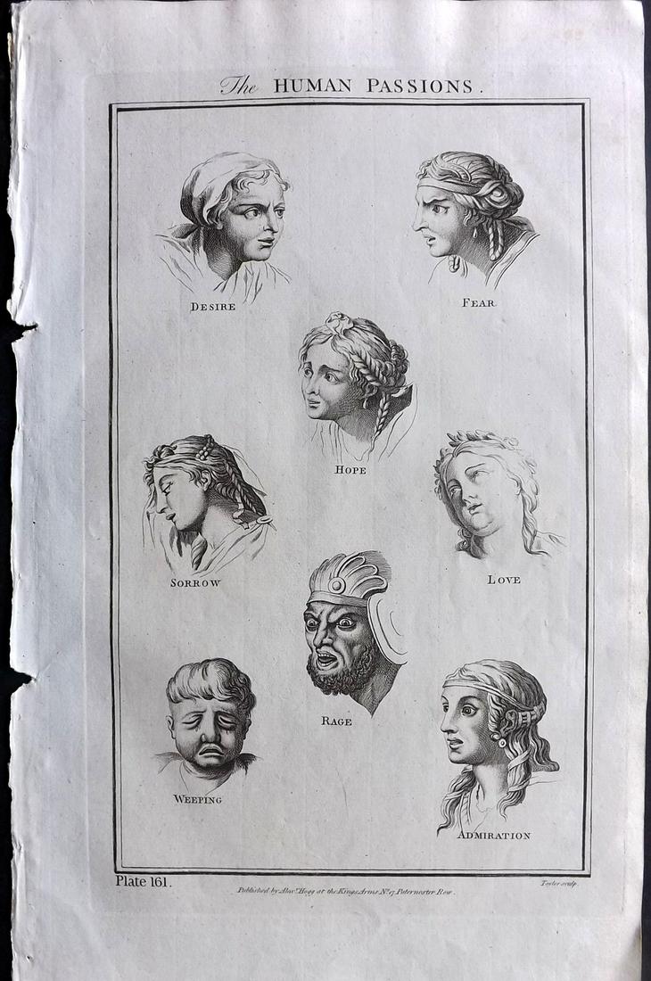 Howard, George C1790 Folio Print. Human Passions (1 of 2)