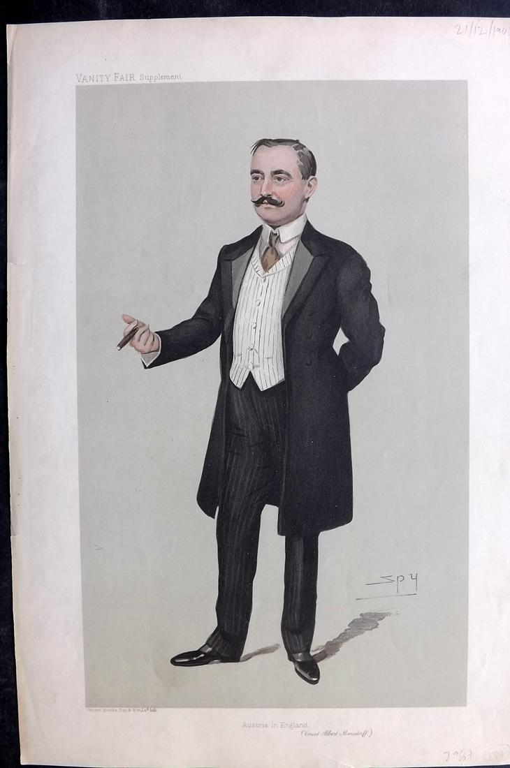 Vanity Fair Print 1905 Count Albert von Mensdorff (1 of 1)