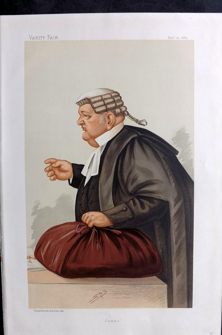 Vanity Fair Print 1885 Samuel Pope, Legal (1 of 1)