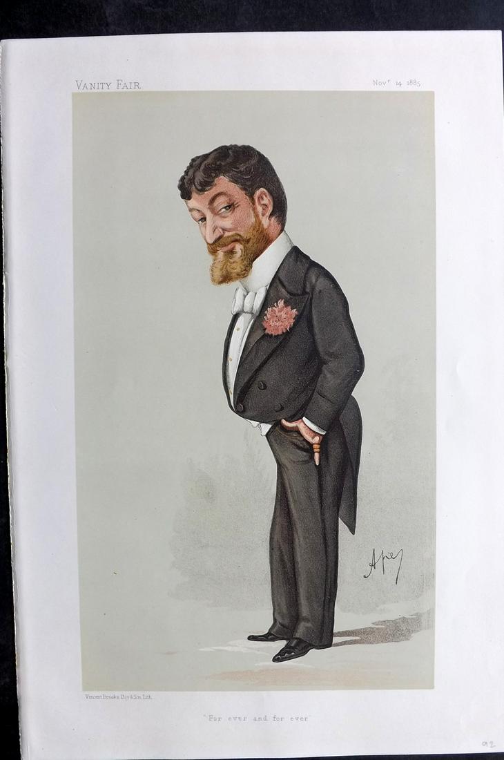 Vanity Fair Print 1885 Signor Paolo Tosti, Music (1 of 1)