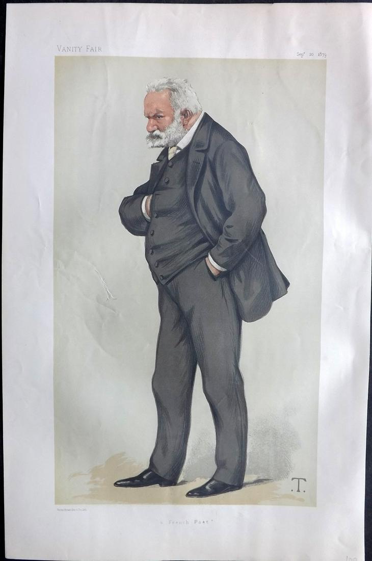 Vanity Fair Print 1879 Victor Hugo, Literary (1 of 1)