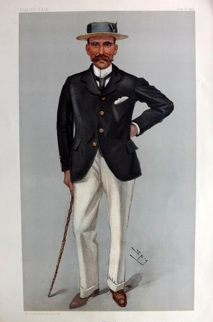 Vanity Fair Print 1901 Reginald De Havilland, Rowing (1 of 1)