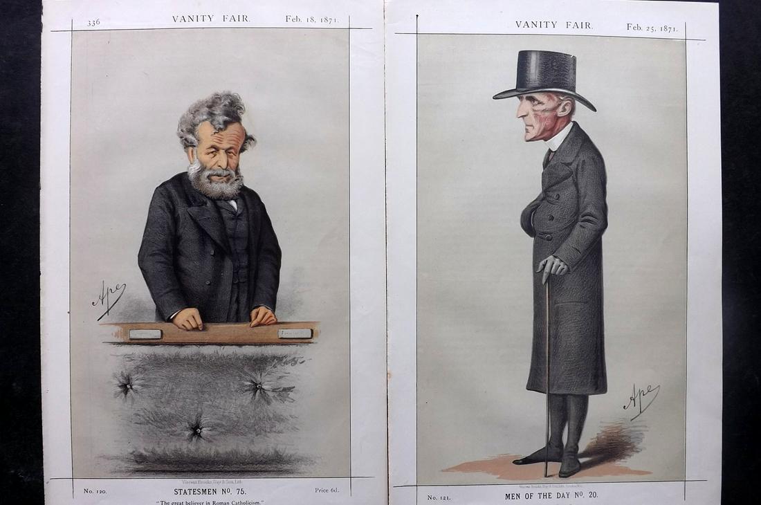 Vanity Fair Print 1871 Pair of Antique Prints (1 of 1)