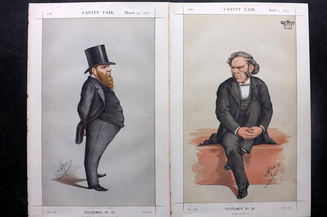 Vanity Fair Print 1871 Pair of Antique Prints (1 of 1)
