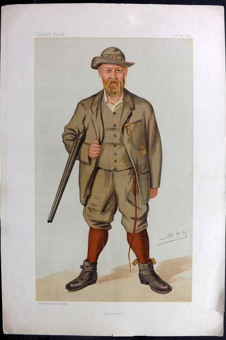 Vanity Fair Print 1885 Richard Lloyd Price, Game Hunter (1 of 1)