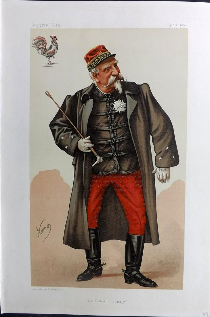 Vanity Fair Print 1884 H. R. H. Duc d'Aumale (1 of 1)