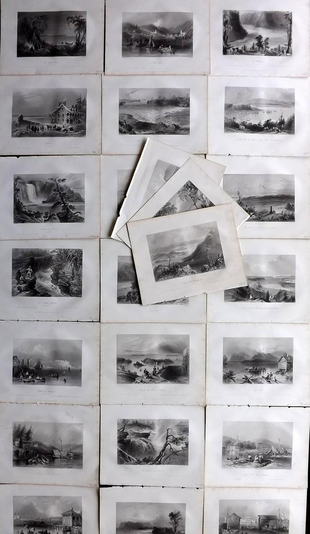 Bartlett Canada 1842 Lot of 24 Steel Engraved Views (1 of 8)