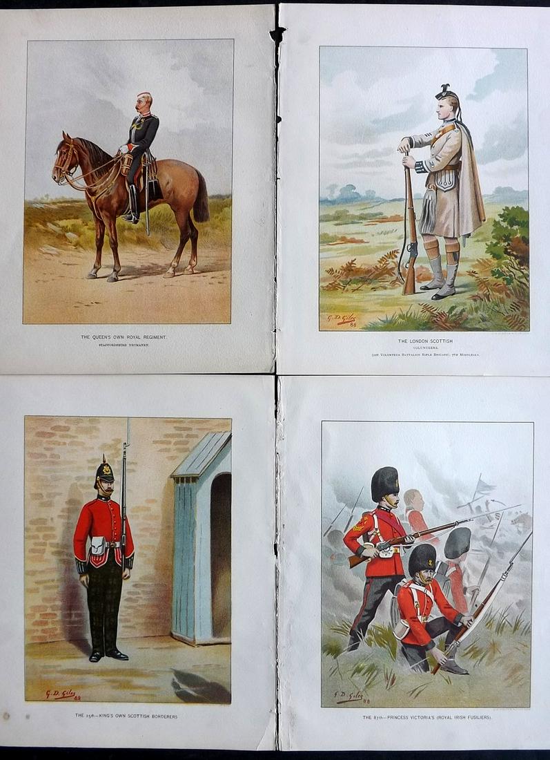 Richards, Walter 1890 Lot of 4 British Military Prints (1 of 2)