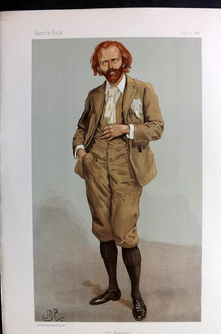 Vanity Fair Print 1896 Thomas Henry Hall Caine (1 of 1)