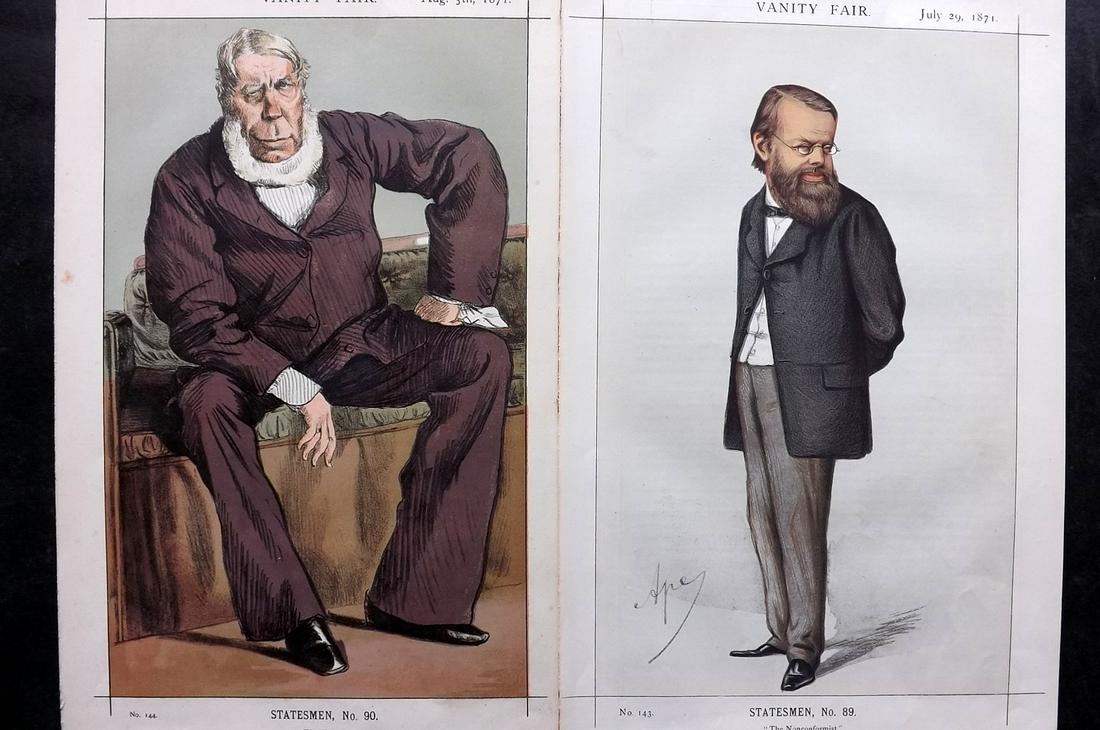 Vanity Fair Print 1871 Pair of Antique Prints (1 of 1)