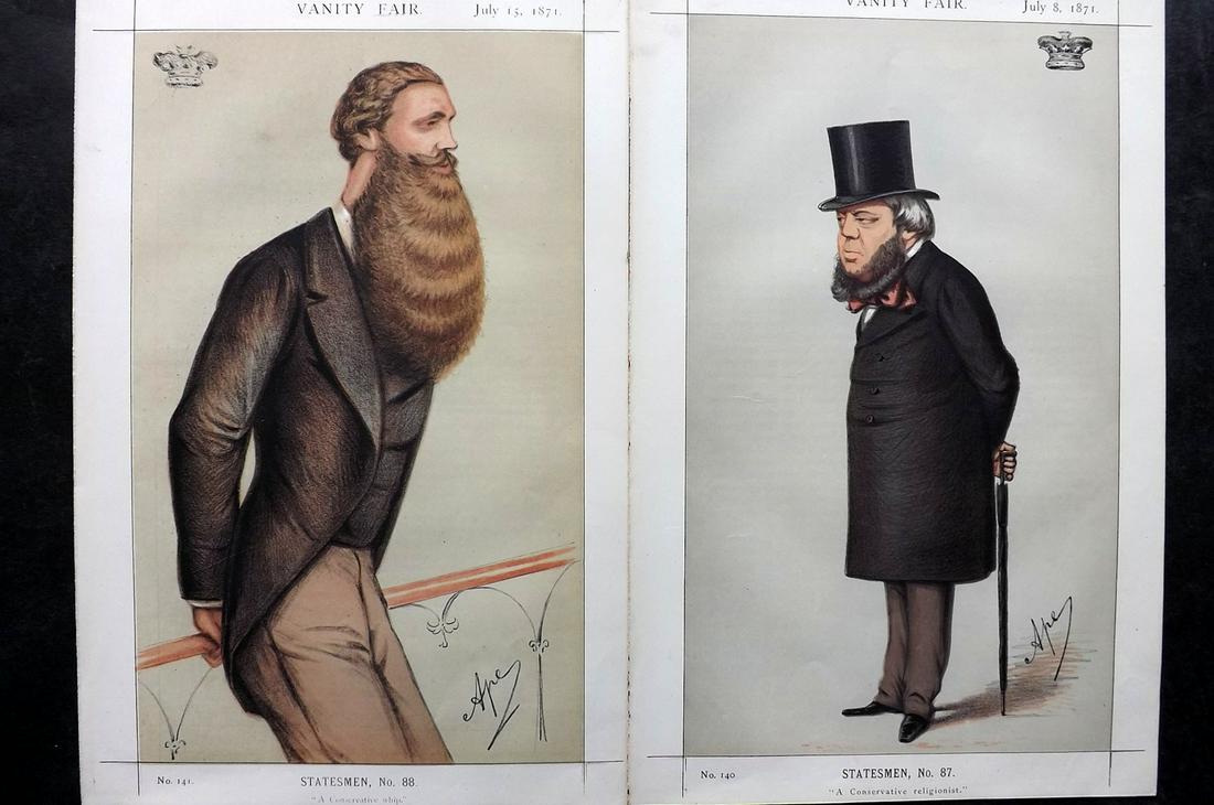 Vanity Fair Print 1871 Pair of Antique Prints (1 of 1)