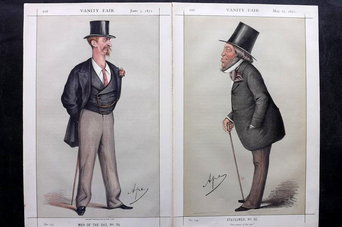 Vanity Fair Print 1871 Pair of Antique Prints (1 of 1)