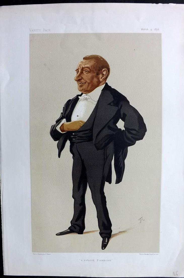 Vanity Fair Print 1876 Henry Louis Bischoffsheim, Business (1 of 1)