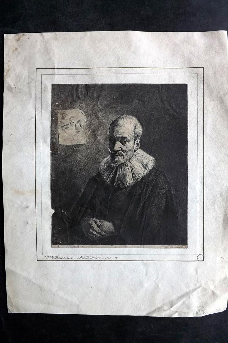 Boissieu, Jean & David Teniers 1803 Old Master Etching (1 of 2)