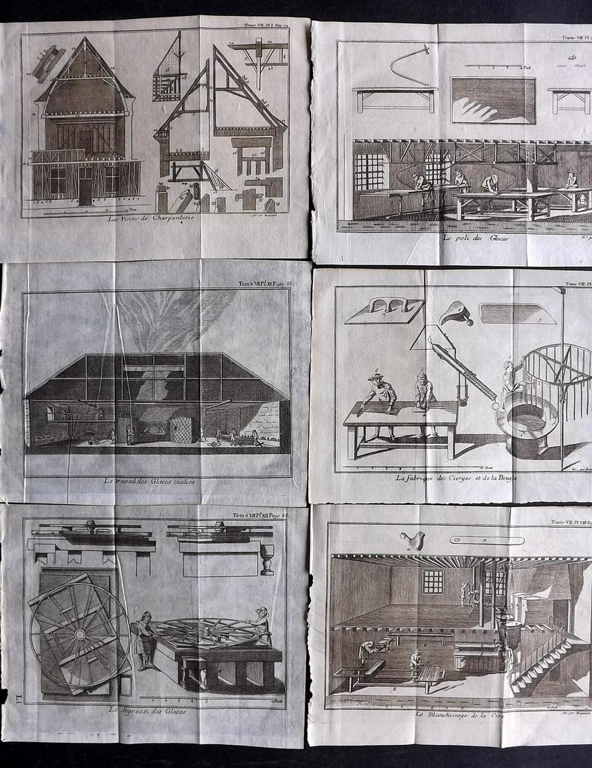 Pluche, Noel C1750 Lot of 6 Science & Tech Prints (1 of 2)