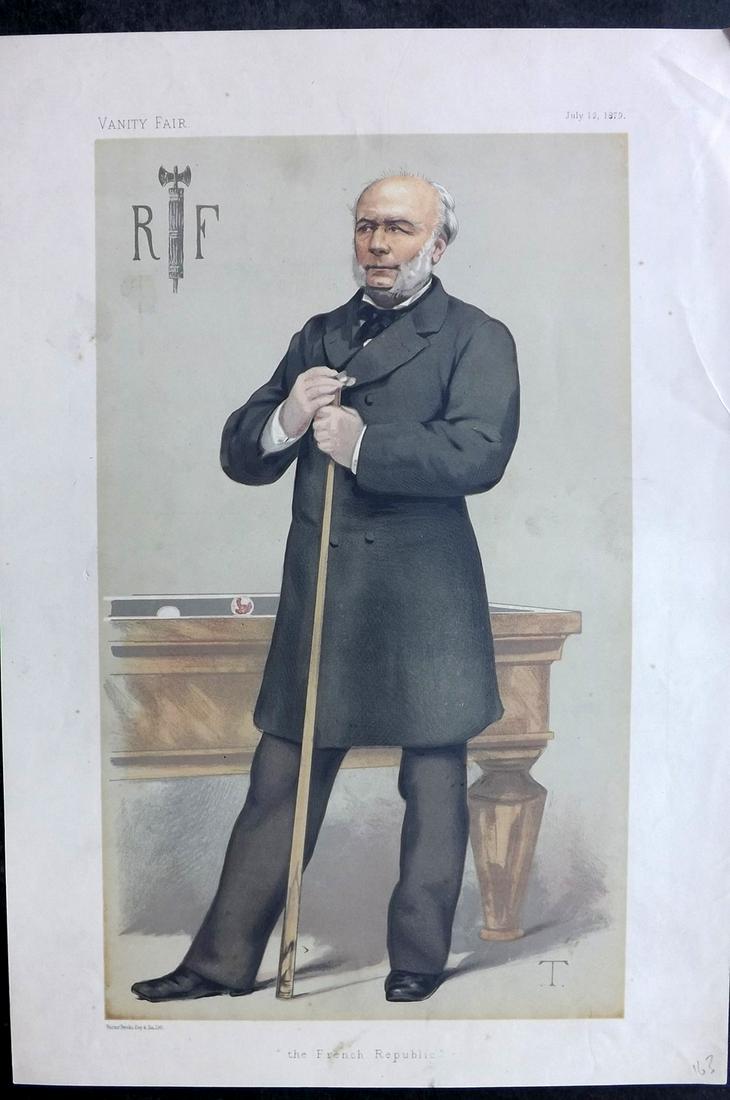 Vanity Fair Print 1879 Jules Grevy, Billiards (1 of 1)