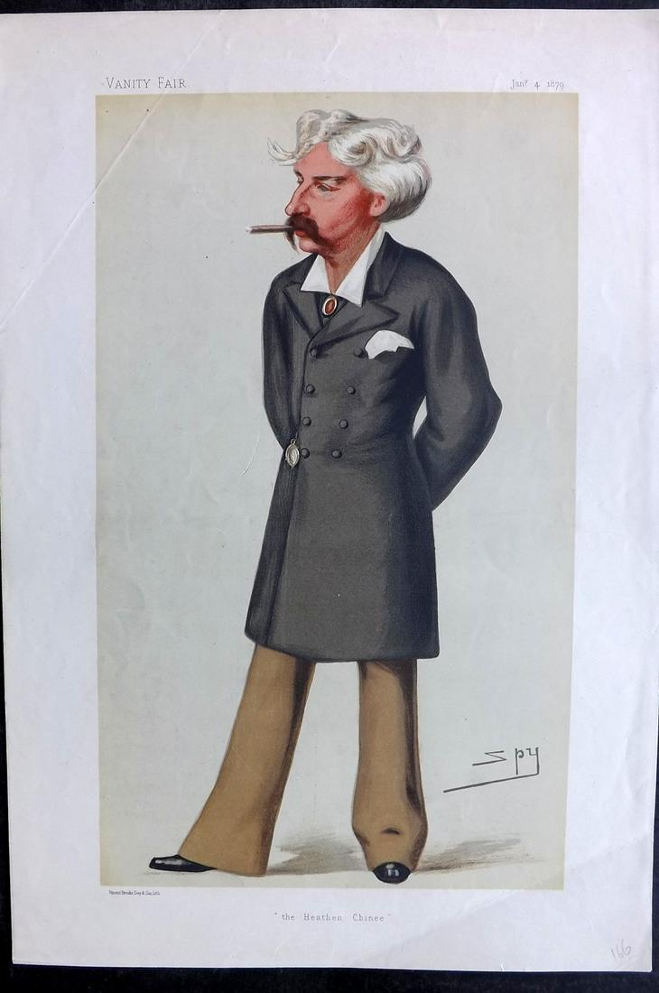 Vanity Fair Print 1879 Francis Bret Harte (1 of 1)